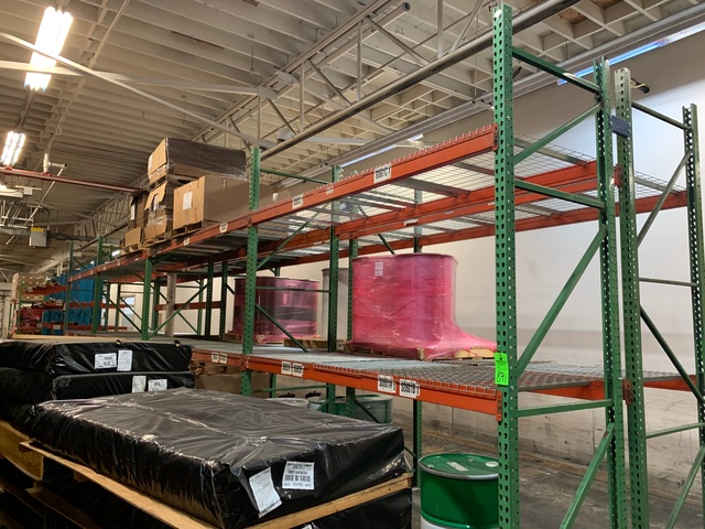 (4) Sections of 14'T x 10'W x 42"D Pallet Racking