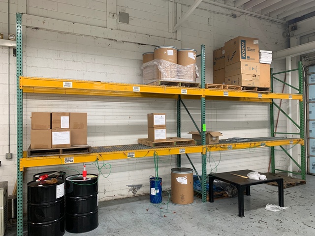 (2) Sections of 12'T x 12'W x 42"D Pallet Racking
