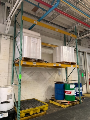 (1) Section of 16'T x 12'W x 42"D Pallet Racking