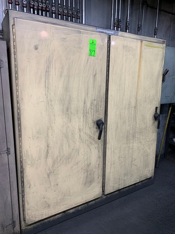 Control Cabinet w/ Contents Including All Electrical Relays, Contactors, Frequency Drives, Etc