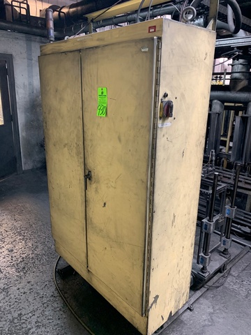 Control Cabinet w/ Contents Including All Electrical Relays, Contactors, Frequency Drives, Etc