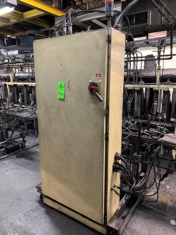 Control Cabinet w/ Contents Including All Electrical Relays, Contactors, Frequency Drives, Etc