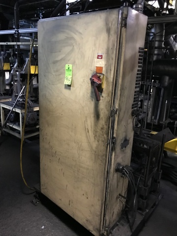 Control Cabinet w/ Contents Including All Electrical Relays, Contactors, Frequency Drives, Etc
