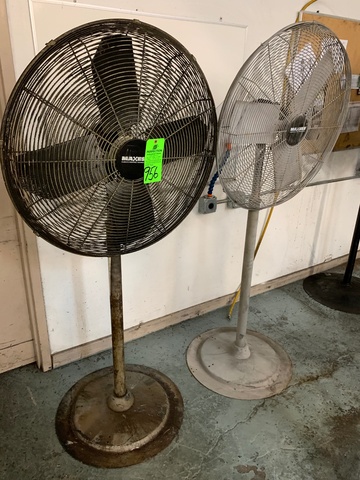 Lot of (2) Maxxess Pedestal Shop Fans