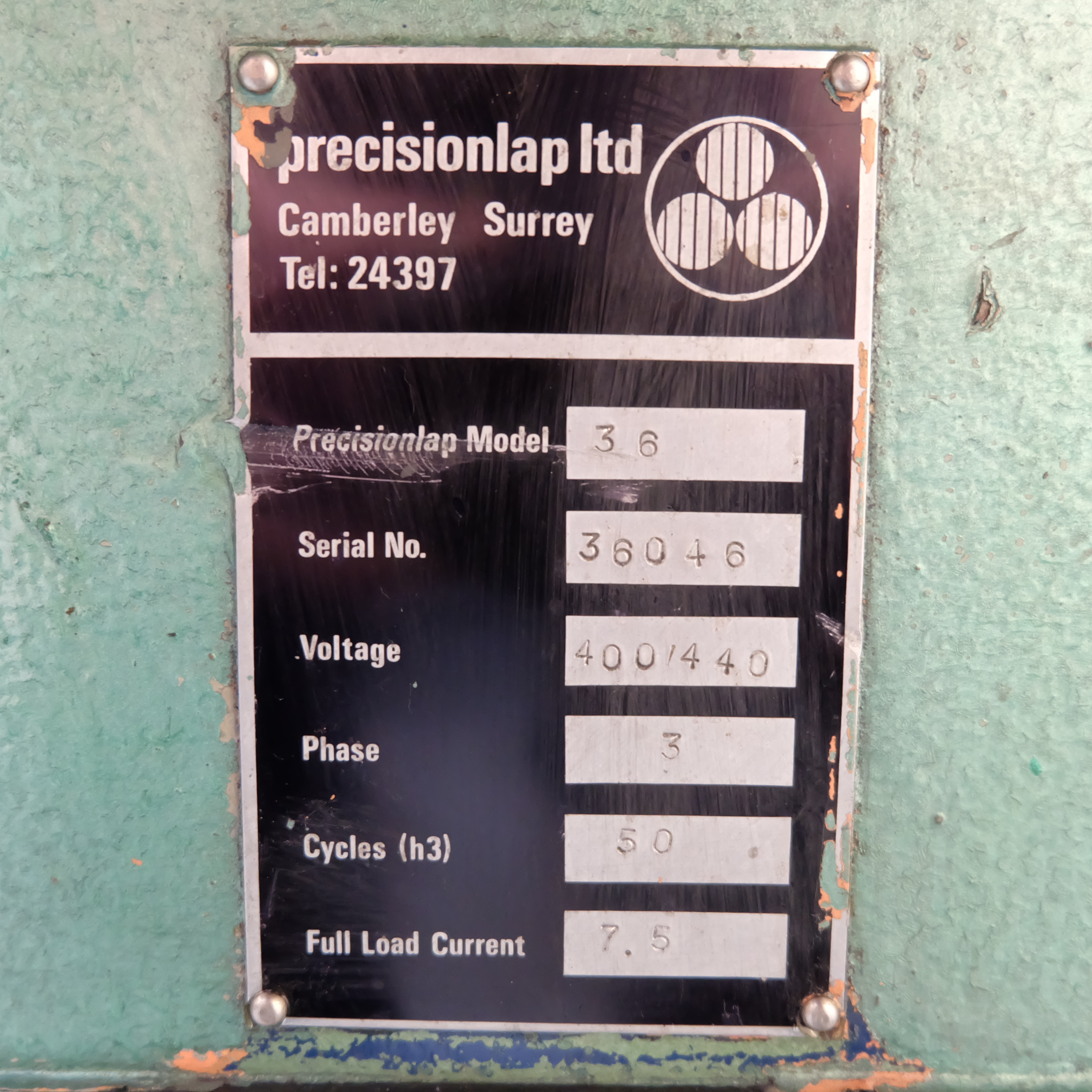 Precision Lap Model 36 Lapping Machine