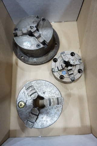 (2) 5'' 3 Jaw Chucks & (1) 4'' 3 Jaw Chuck