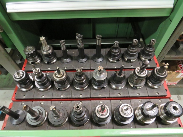 Large Qty of BT40 Tooling & Cupboard