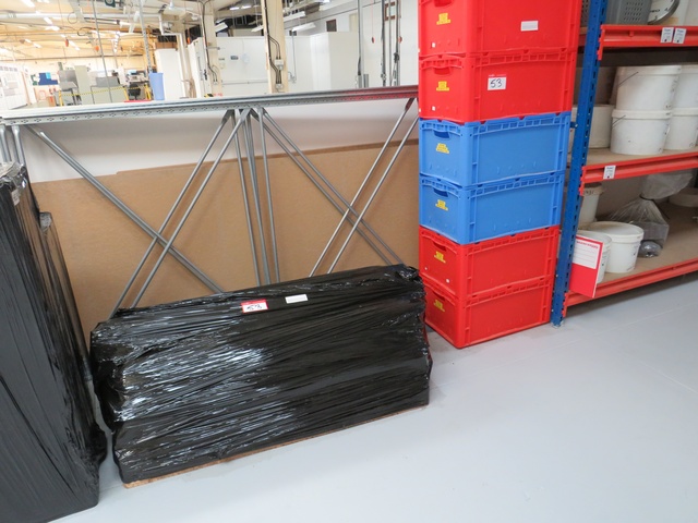 Tote Bin Rack with Plastic Boxes