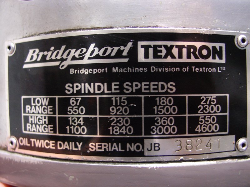 Bridgeport Model BRJ Low Headroom Turret Mill