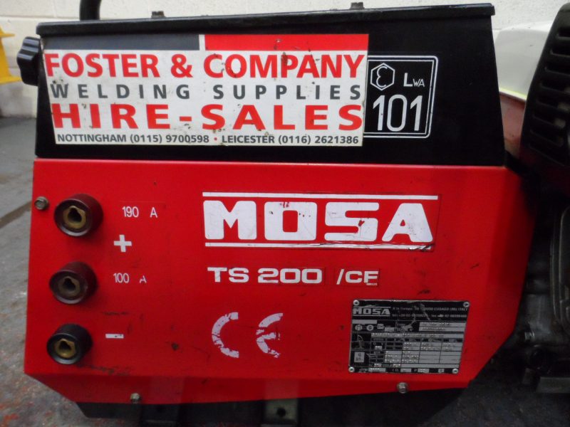 MOSA Model TS 200 BS/CF Welding Generator