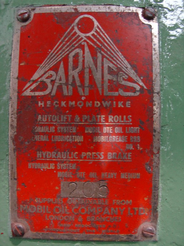 Barnes Pyramid Bending Rolls