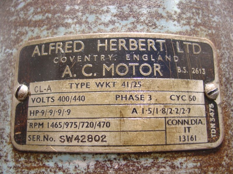 Herbert Single Spindle Pedestal Drill