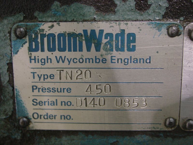 Broom Wade Garage Type Compressor