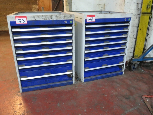 (2) Bott 7-Drawer Cabinet