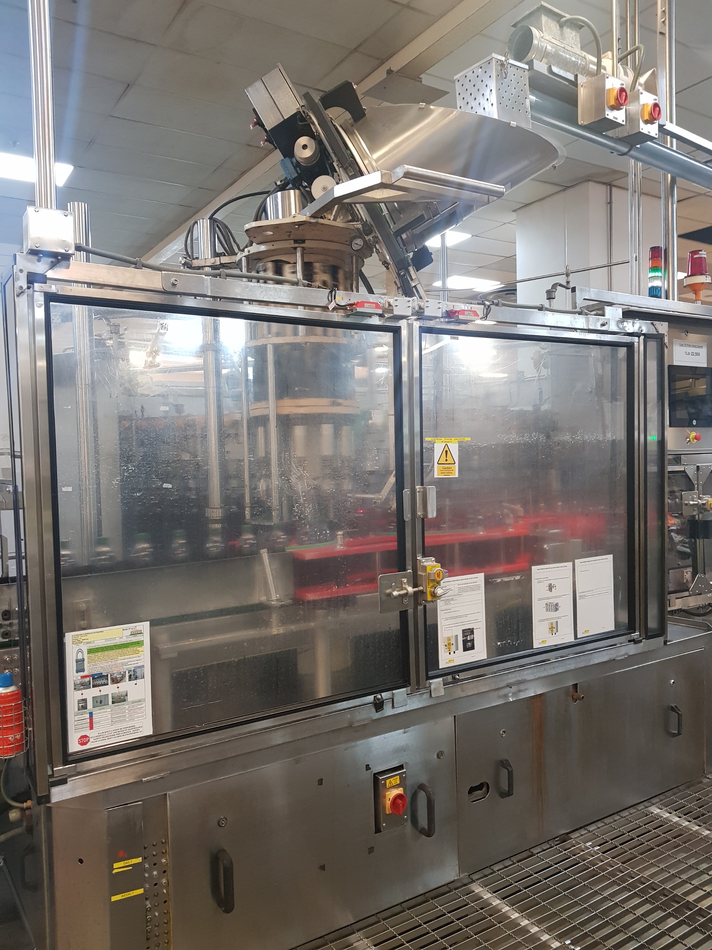 PET bottle blow moulding, filling and packing line (Line 12) Comprising lots 110 to 125