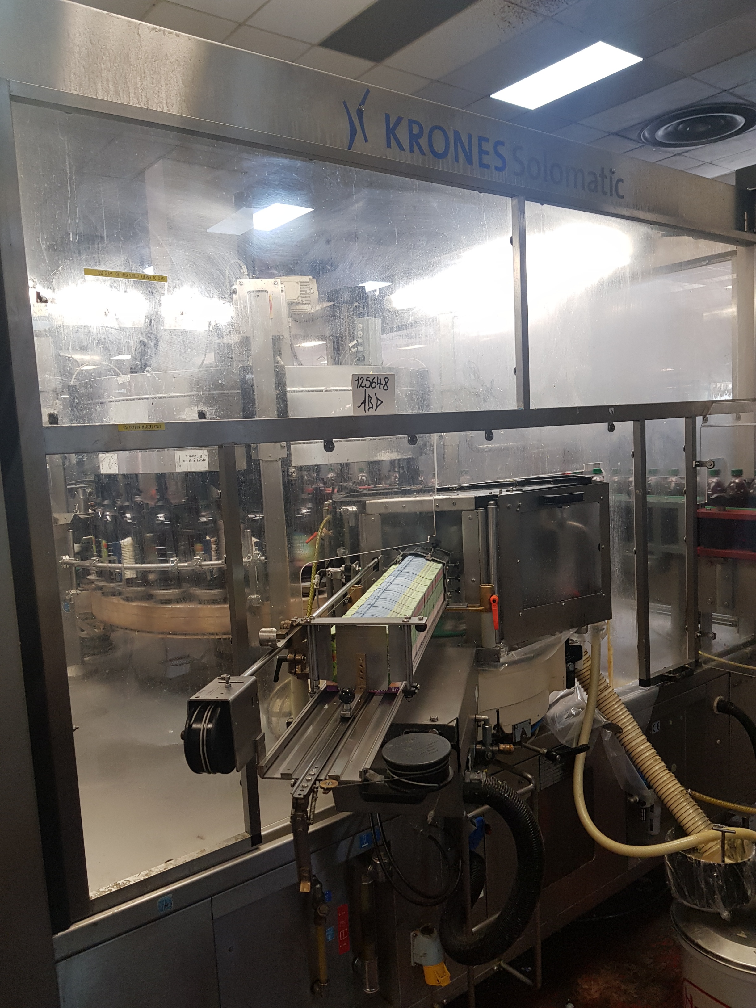 PET bottle blow moulding, filling and packing line (Line 12) Comprising lots 110 to 125