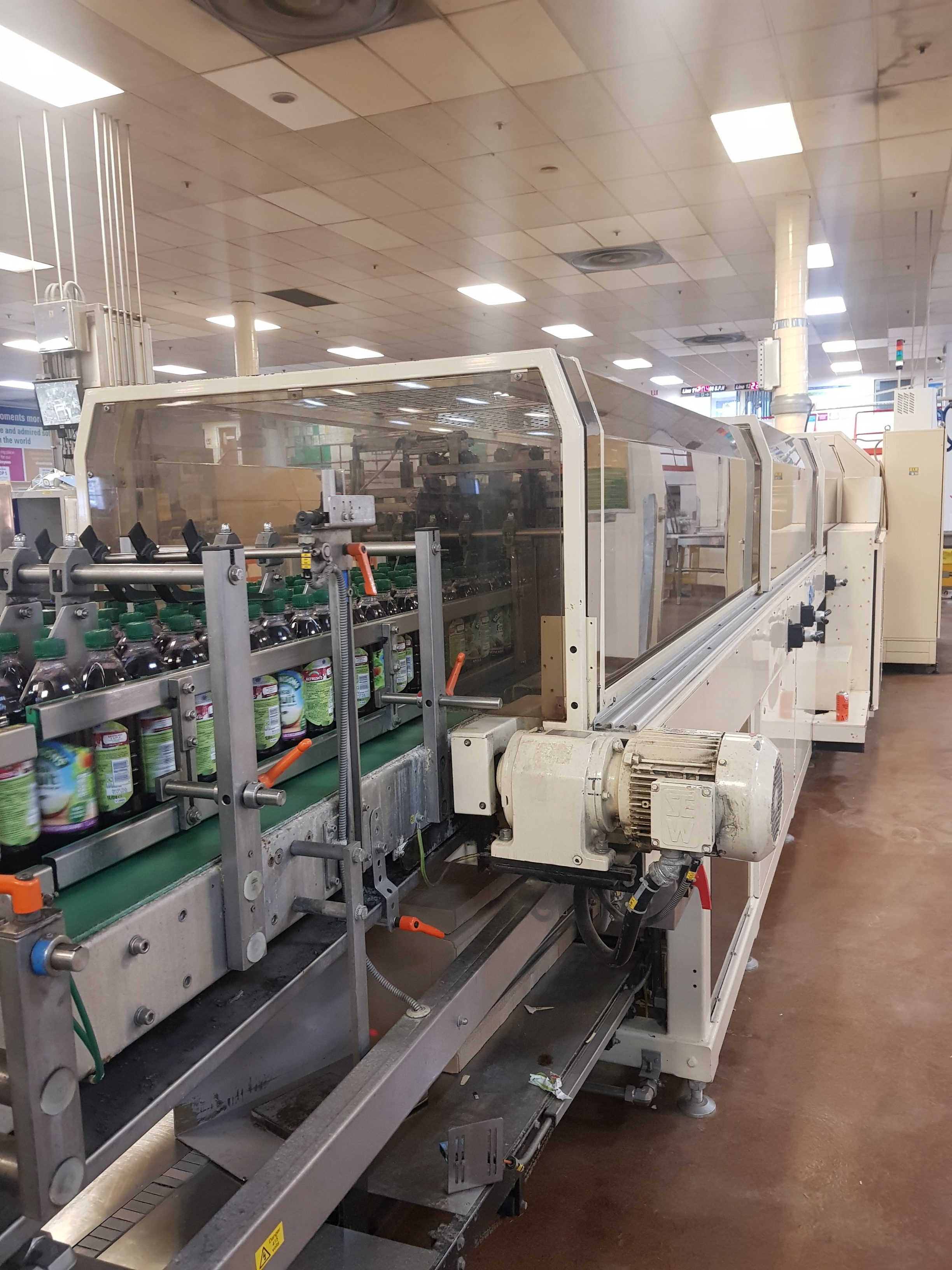 PET bottle blow moulding, filling and packing line (Line 12) Comprising lots 110 to 125