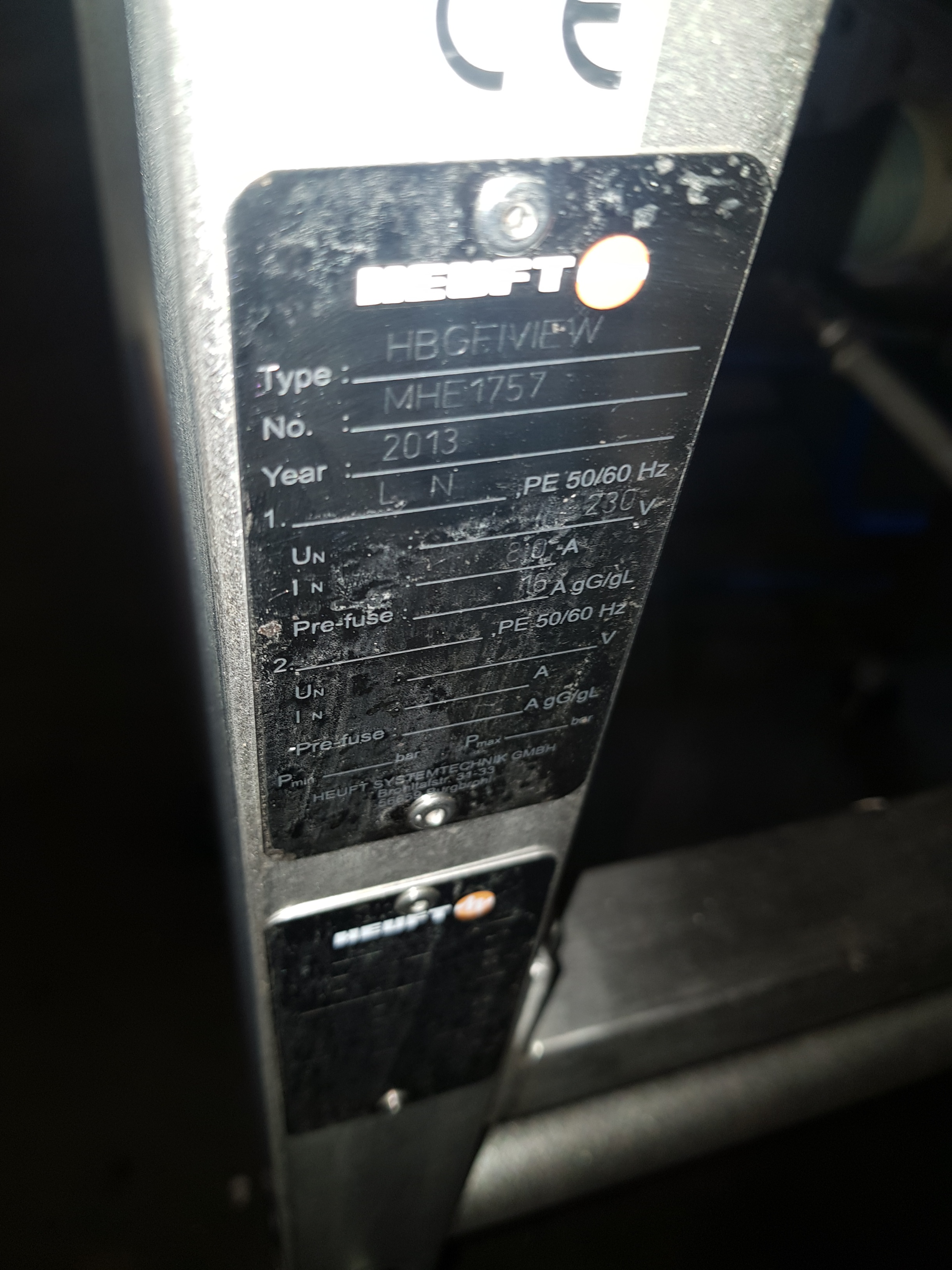 Heuft HBBVXTXX Spectrum TX Bottle Inspection System