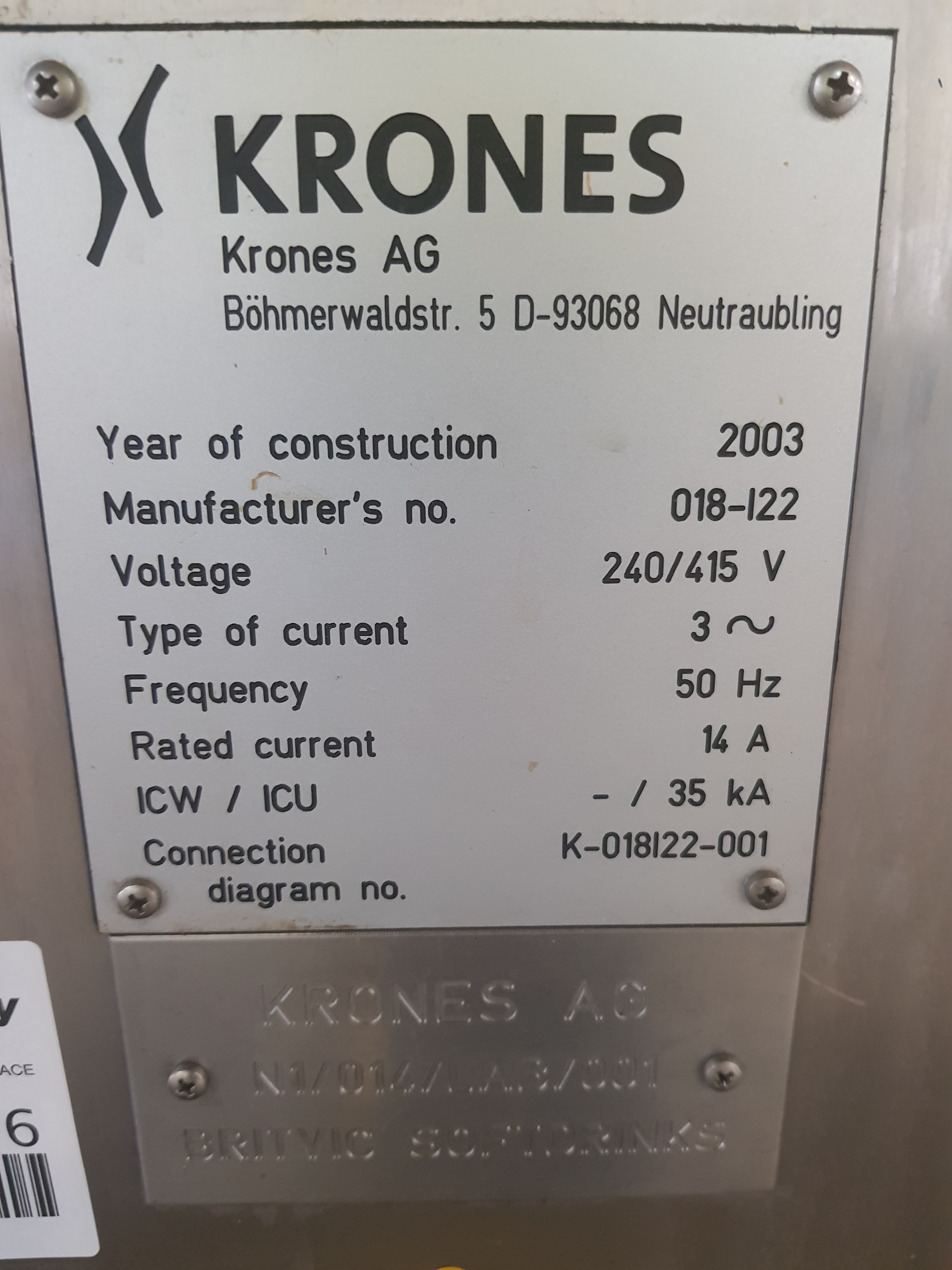 Krones Solomatic Labeller