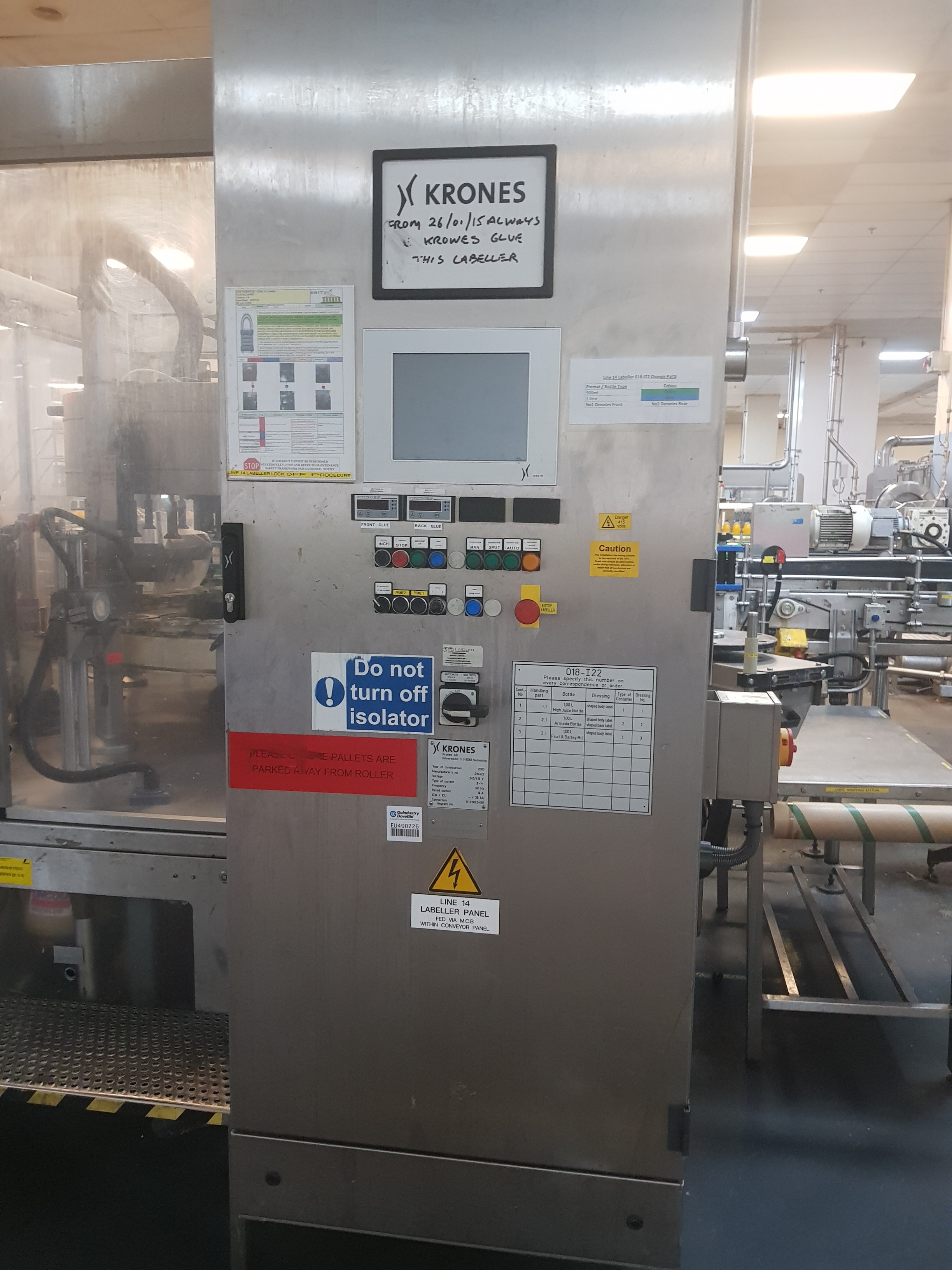 Krones Solomatic Labeller