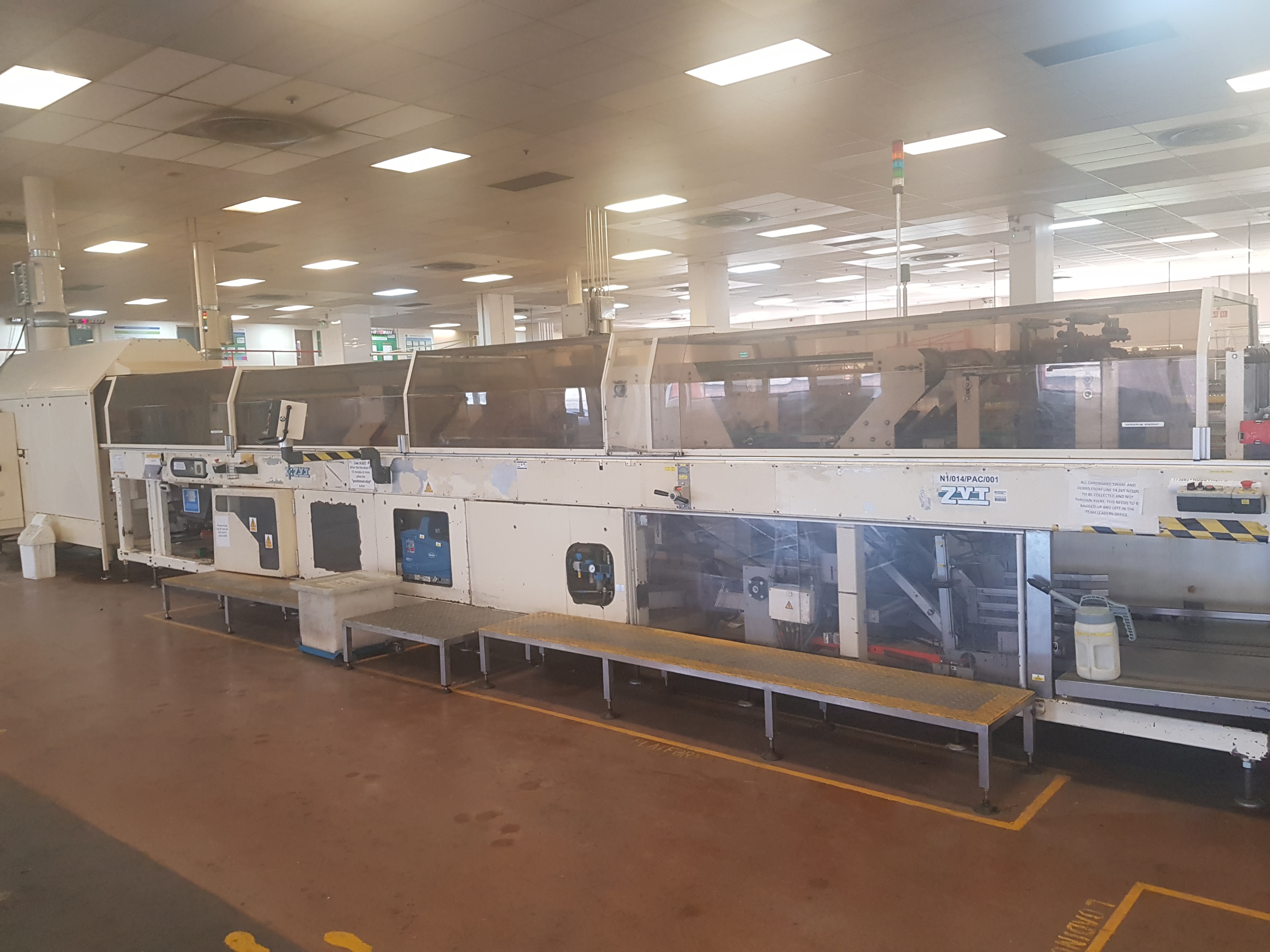 PET bottle blow moulding, filling and packing line (Line 14), Comprising lots 127 to 141