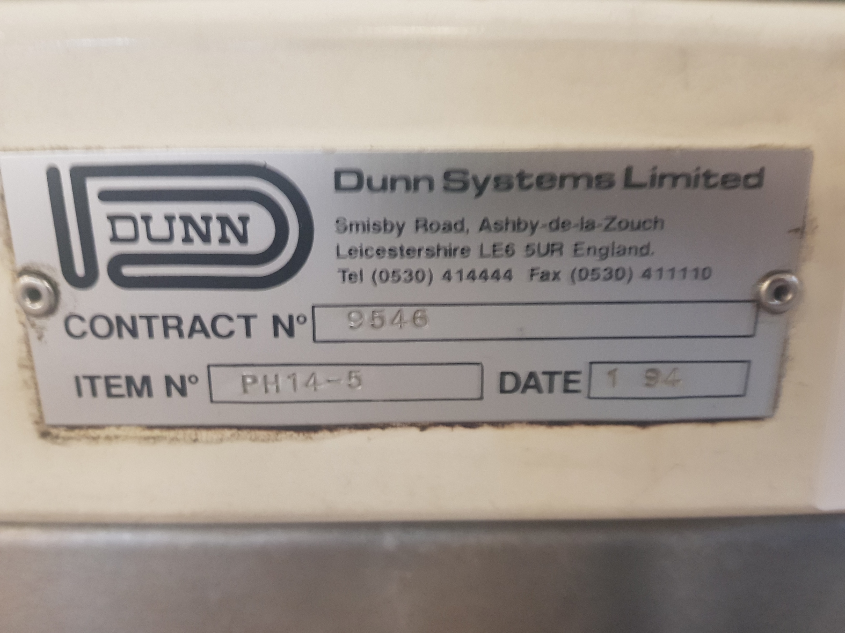 Schaefer Dunns PH-145 Reject Station