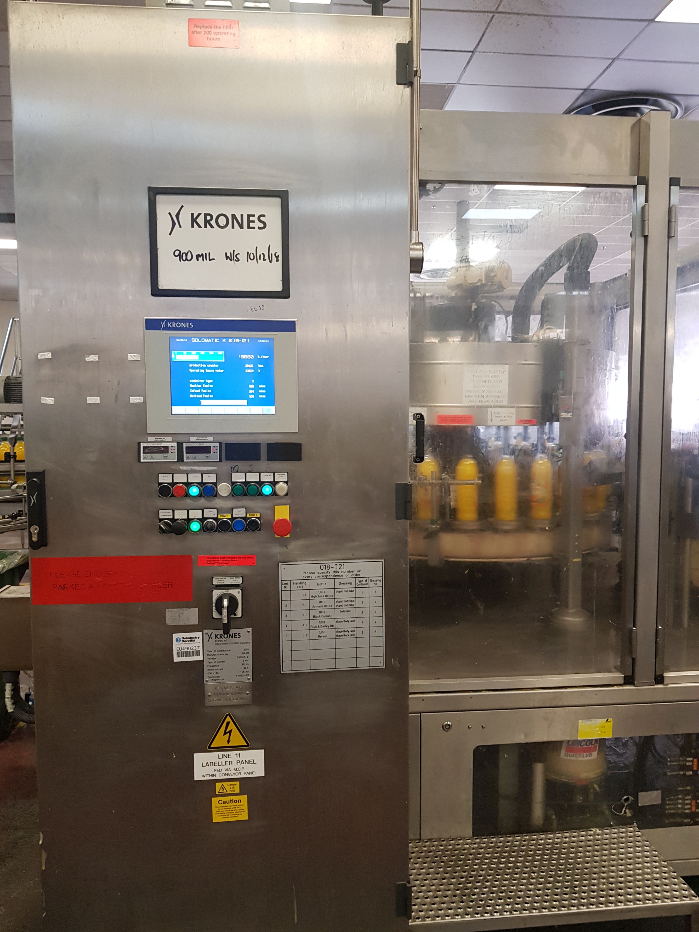 Krones Solomatic Twin Labeller