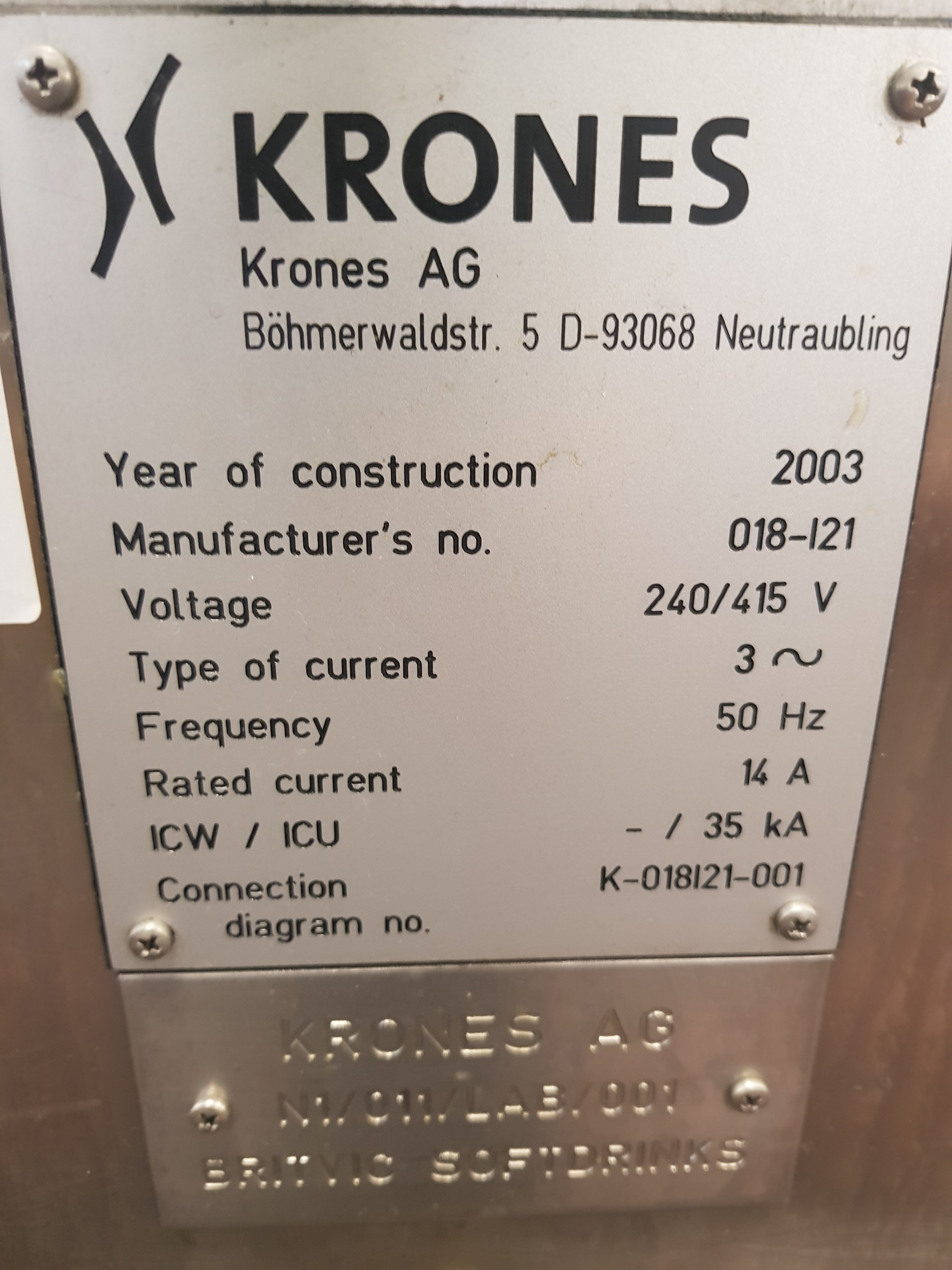 Krones Solomatic Twin Labeller