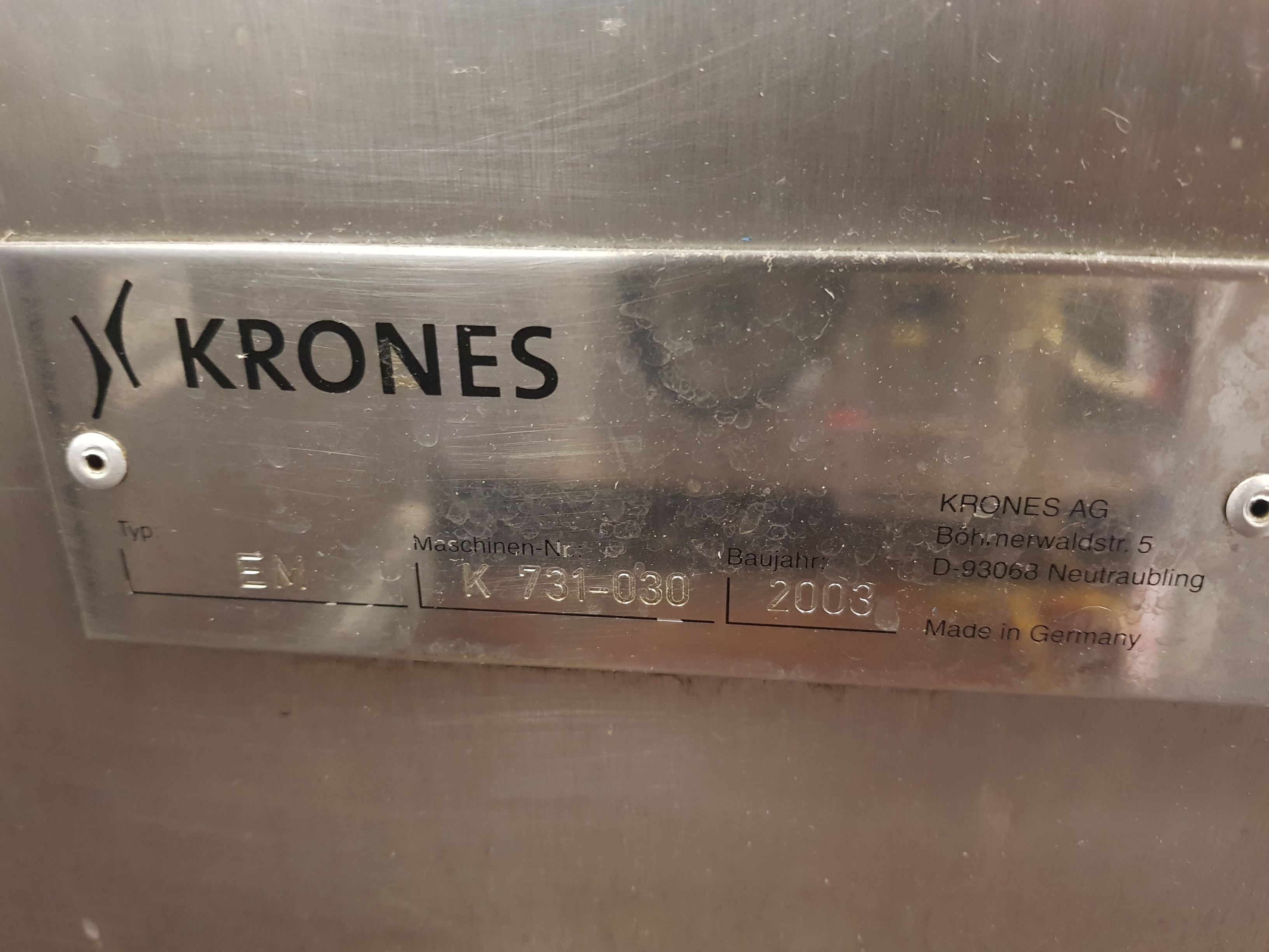 Krones Checkmat EM Inspection System