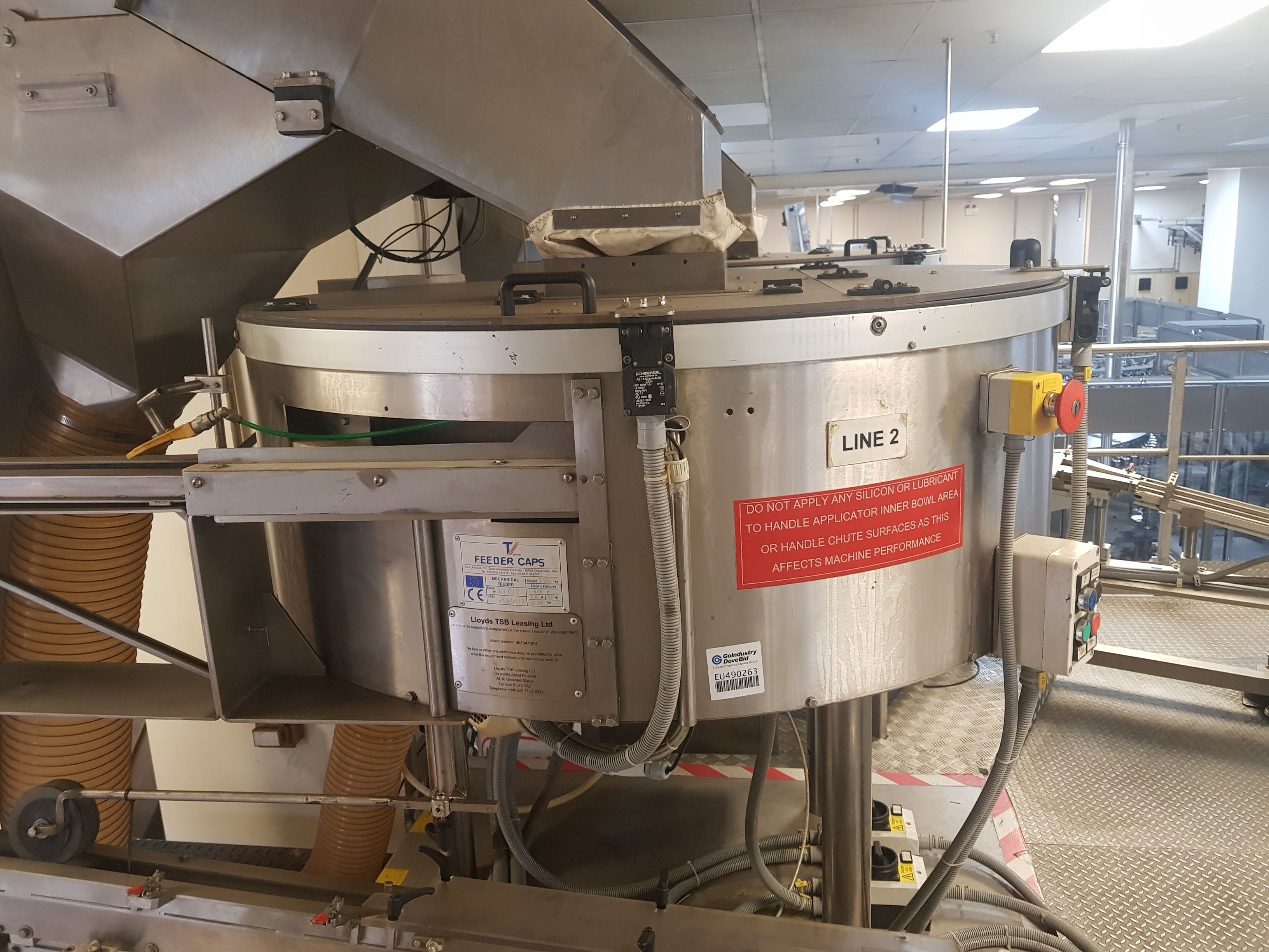 Mechanical Bowl Feeder Caps