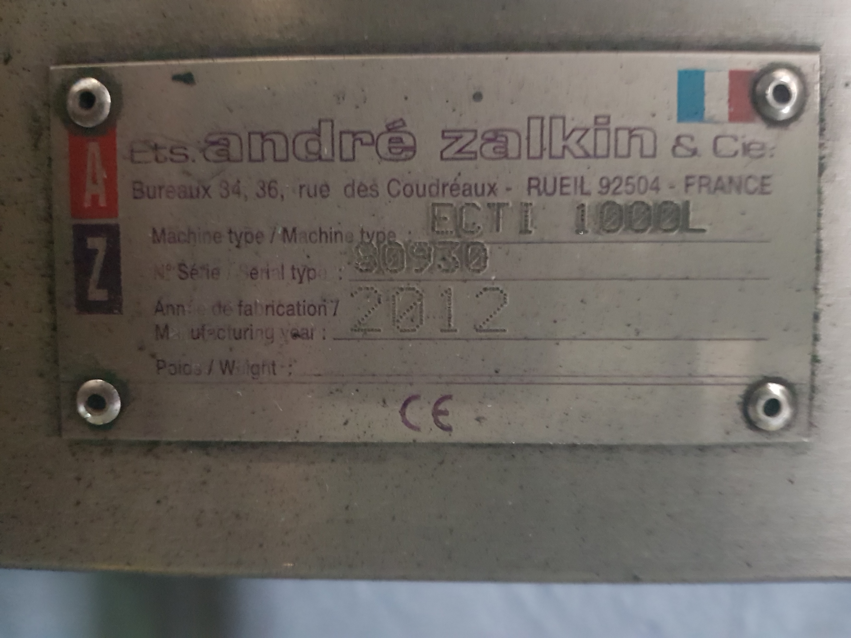 Zalkin ECT-1-1000 Elevator