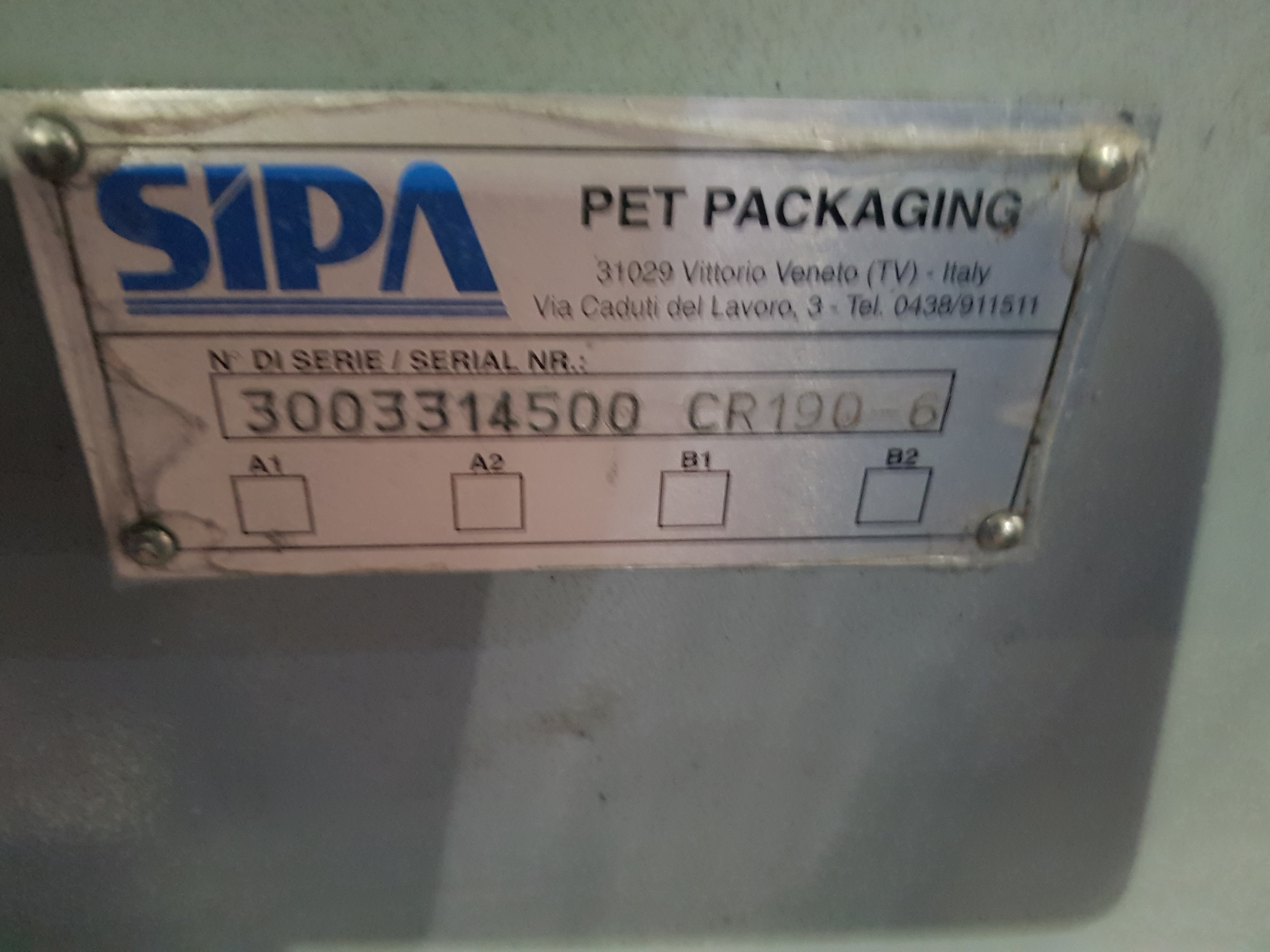 SIPA SFL6 PET Linear Stretch Blow Moulder