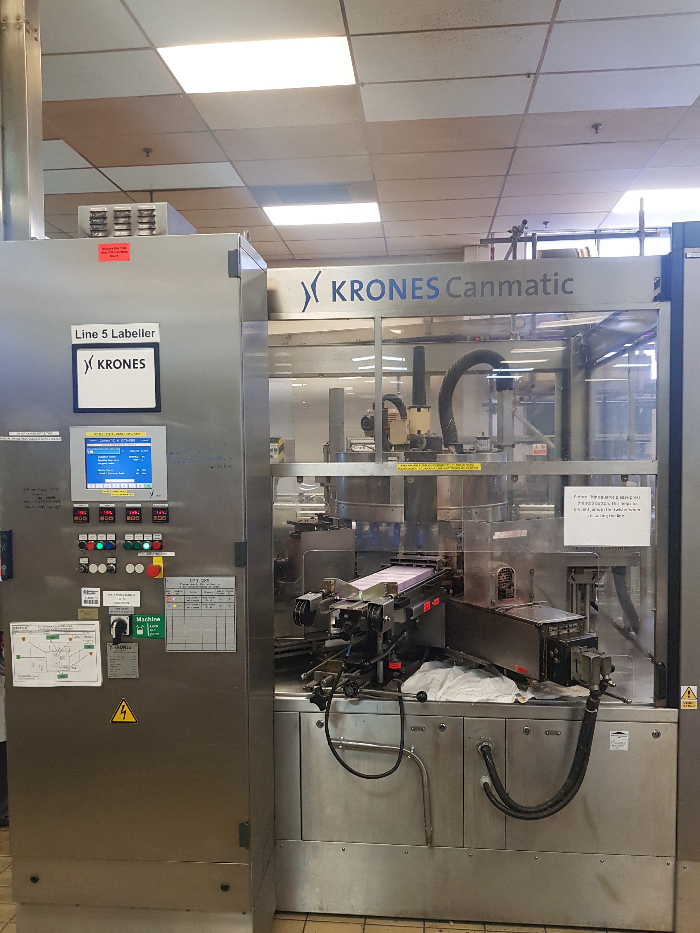 Krones Canmatic 720-21 Twin Station Labeller