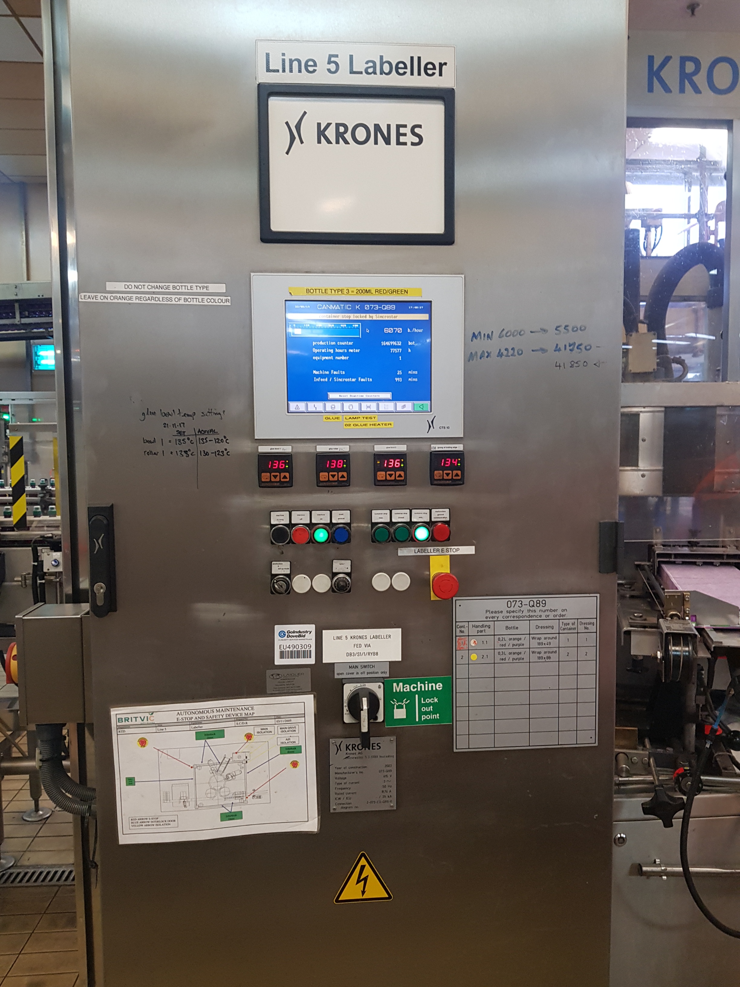 Krones Canmatic 720-21 Twin Station Labeller
