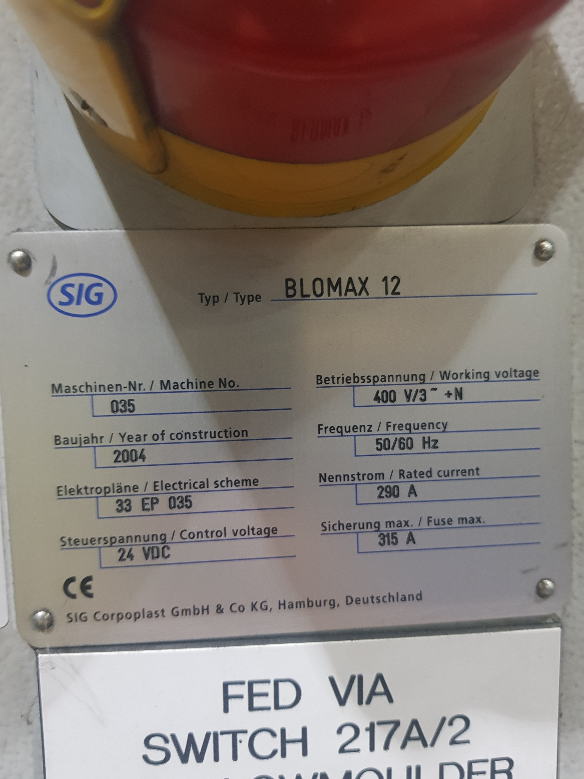 SIG Blowmax-12 12- Station Stretch Blow Moulder