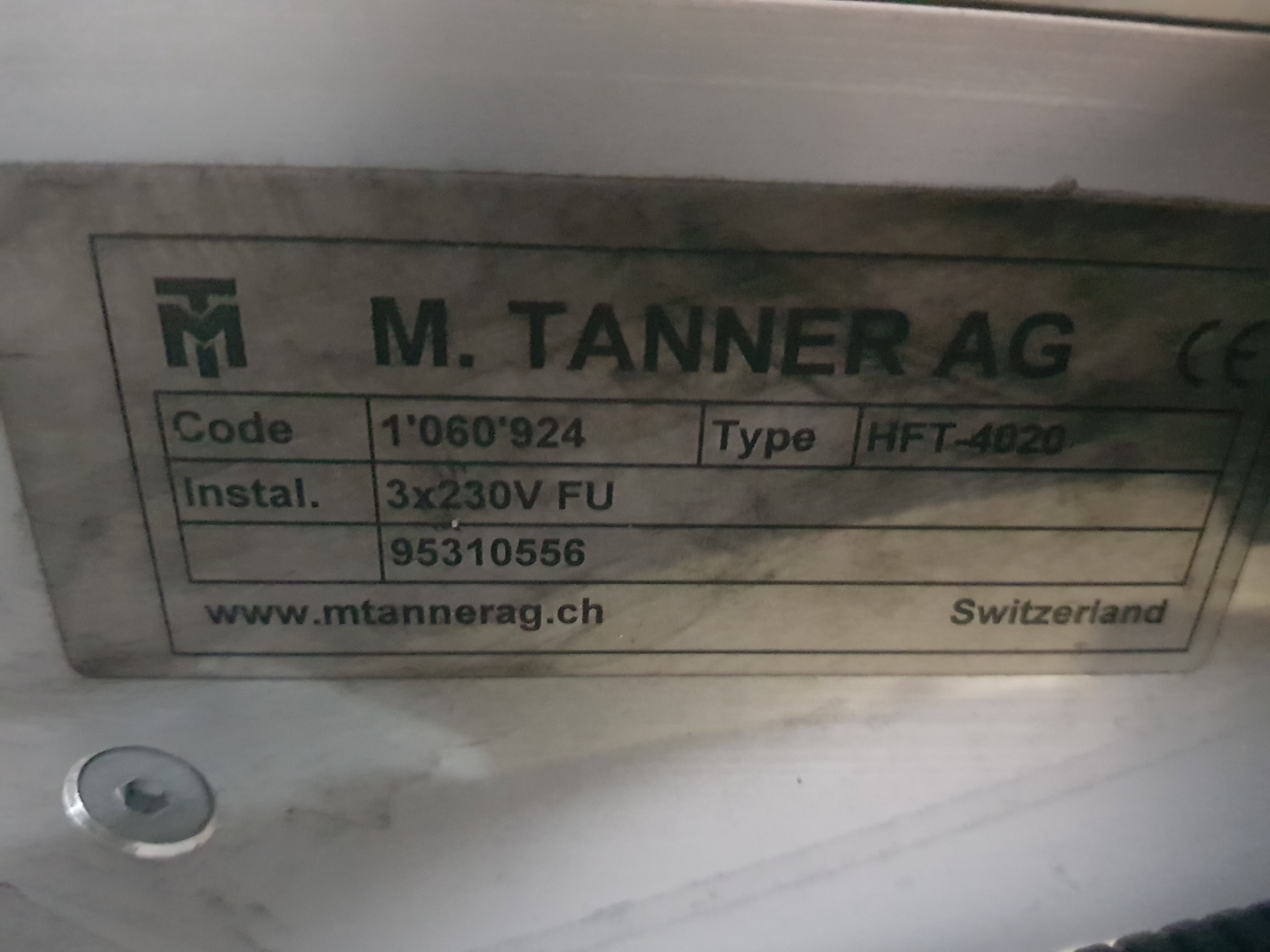 M.Tanner HFT-3620 Elevator