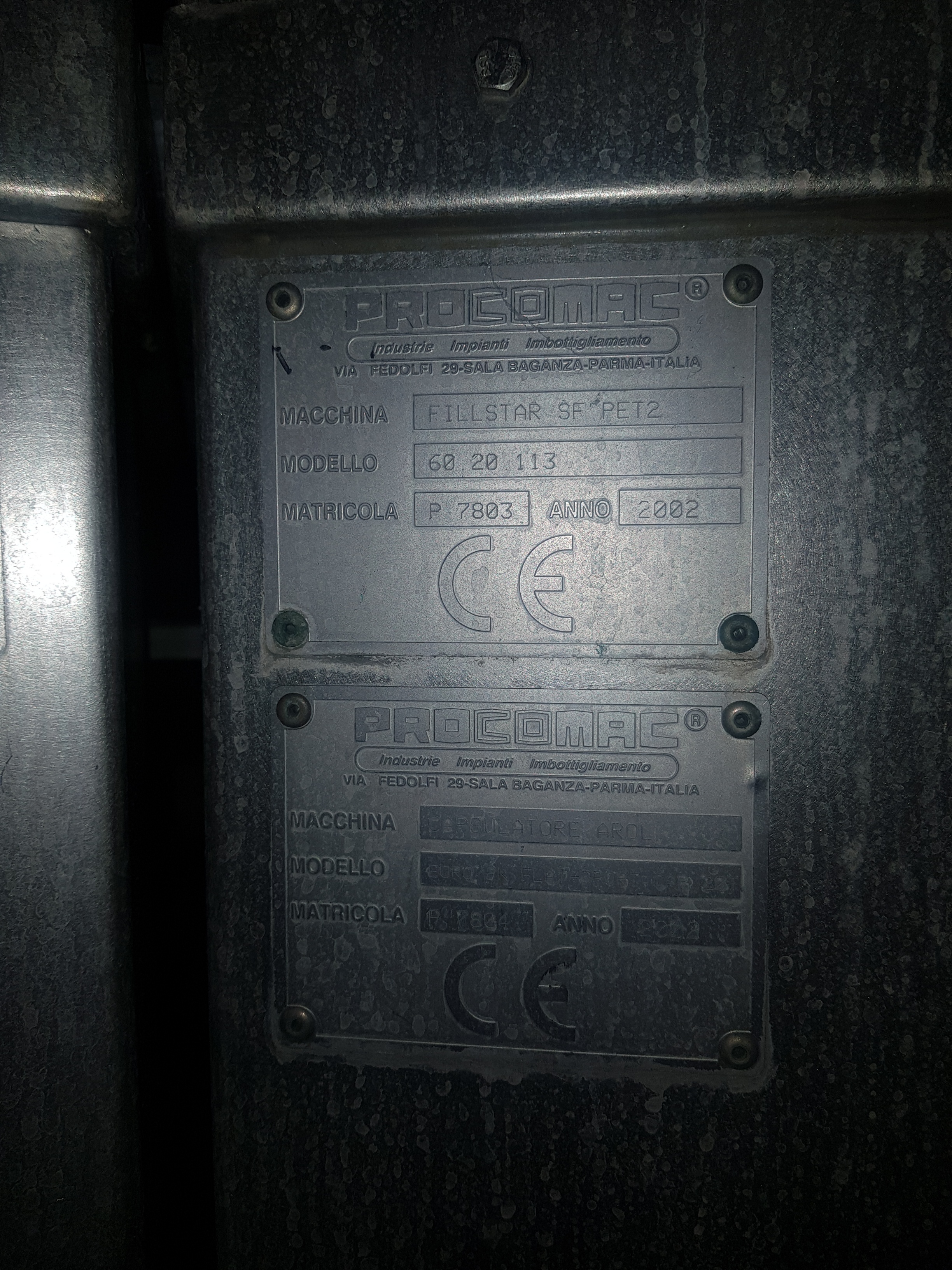 Procomac Fillstar Volumetric Filler / Capper