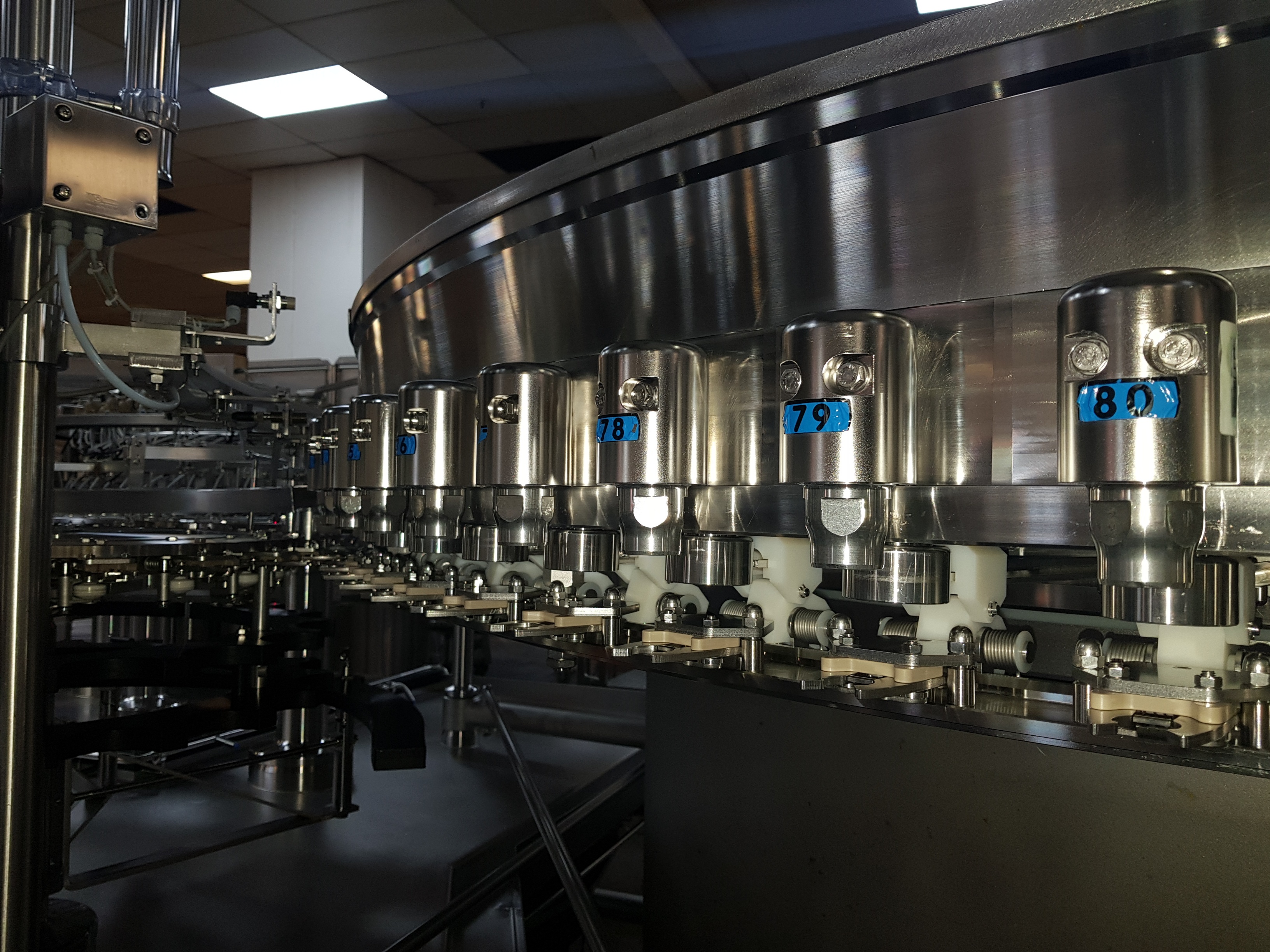 GEA Procomac Fillstar 80-Head Volumetric Filler and Rinser