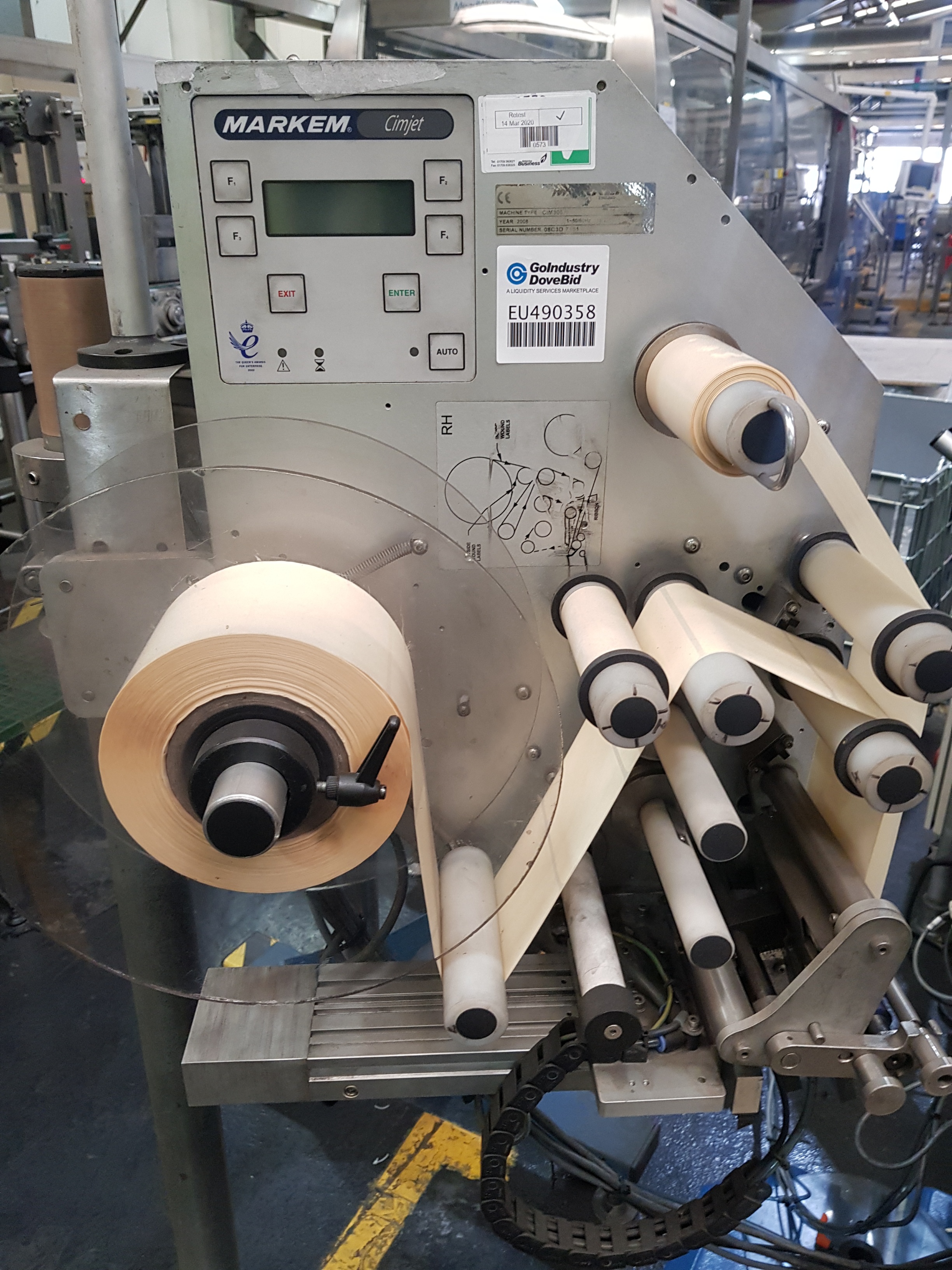 Cimjet Series 300 Markem Labeller