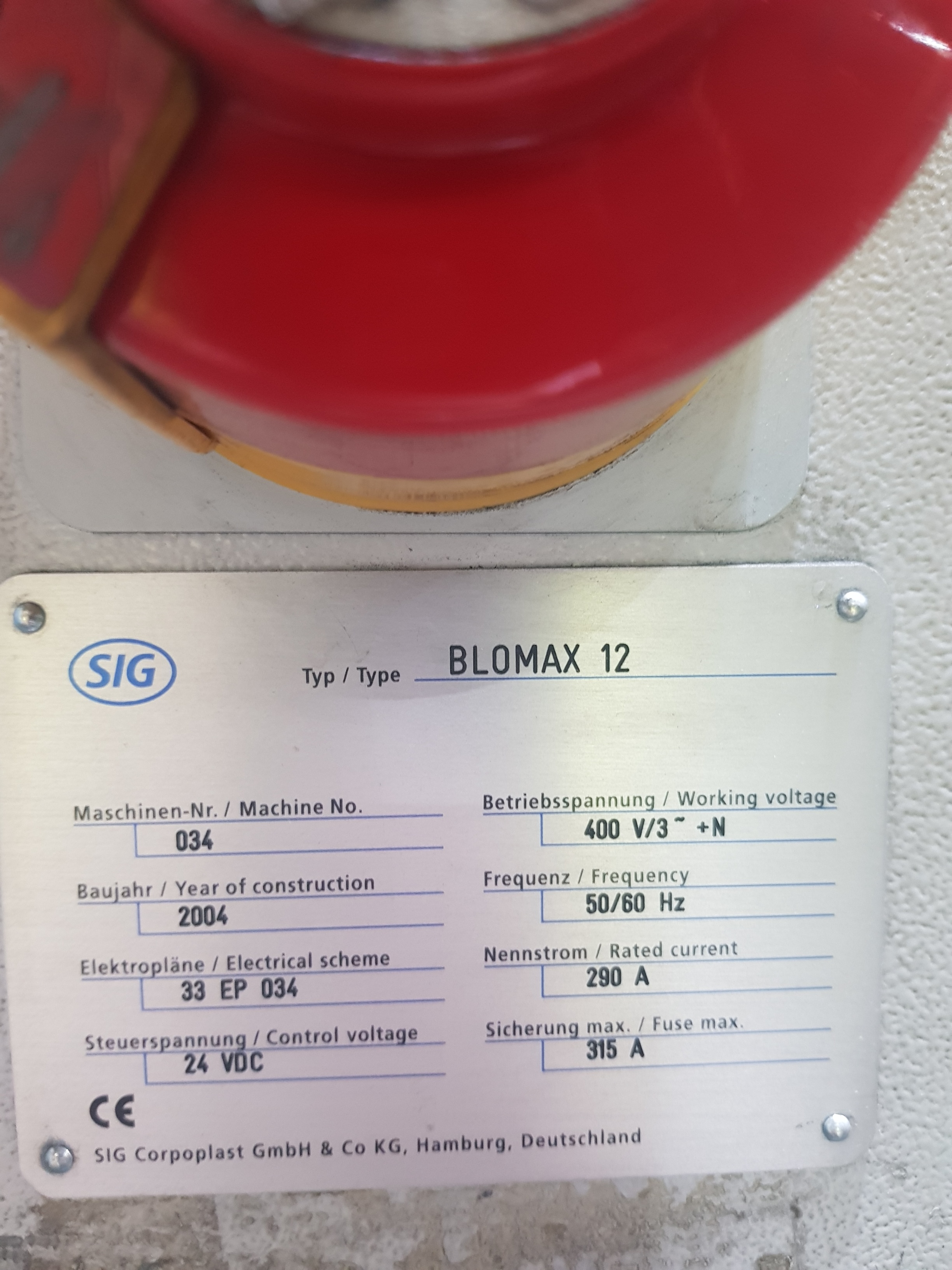 SIG Blowmax-12 PET Blow Moulder