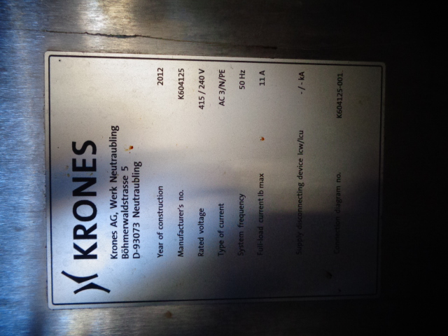 Krones AG Labelling Module Twin head labelling module