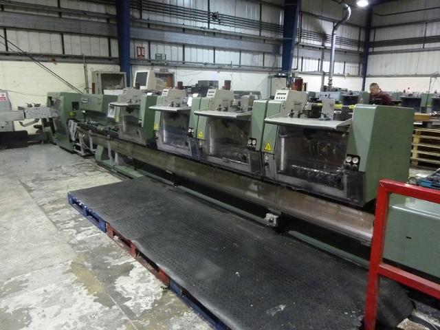 Muller Martini Type Amrys Four Station Saddle Stitching Line