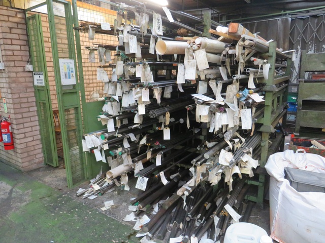 Rack with Qty of Stainless Steel