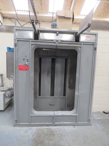 Manual Cabin & Cleaning Station, Sample Powder Coating Booth