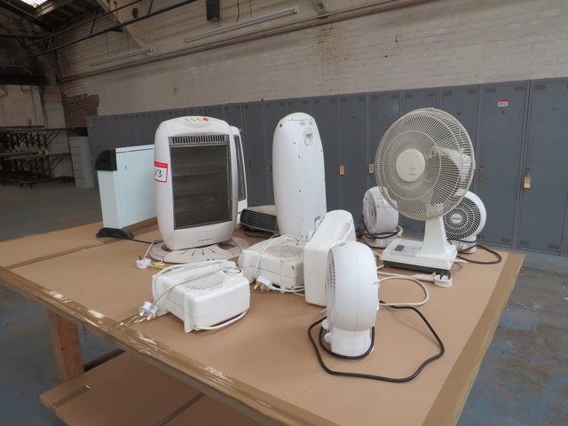 Large Qty of Heaters and Fans