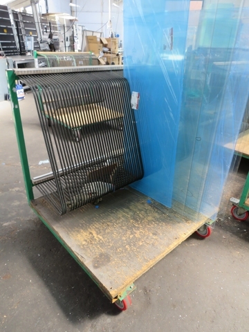 (3) Mobile Slot Trolleys, each Trolley 1.1m x 1050mm x 1.2m High