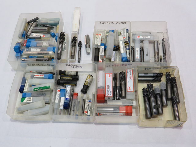 Qty of Taps, Endmills & Ball Nose Cutters