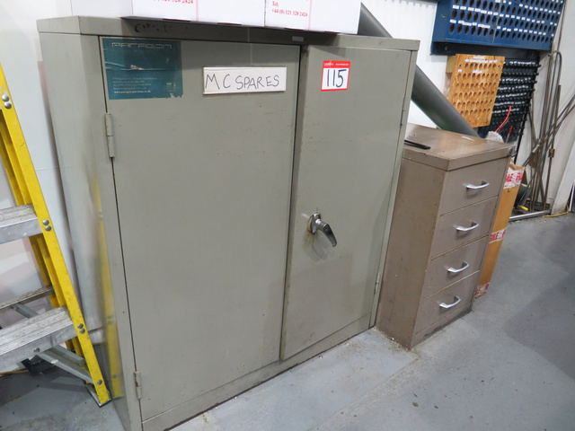 Cabinet with Qty of Machine Spares