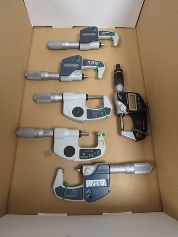 Qty of Metric & Inch Digital Micrometres
