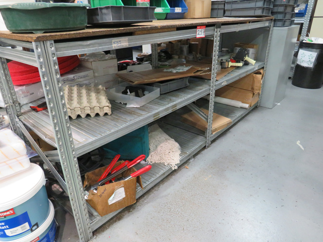 (9) Bays of Various Sized Racking